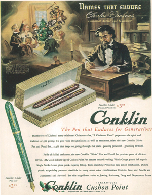 Vintage Conklin Endura Advertisement