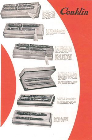 Vintage Conklin Nozac  Advertisement