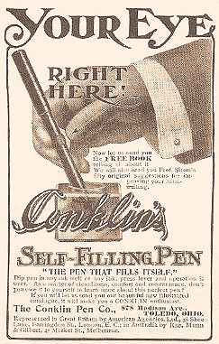 Vintage Conklin advertisement