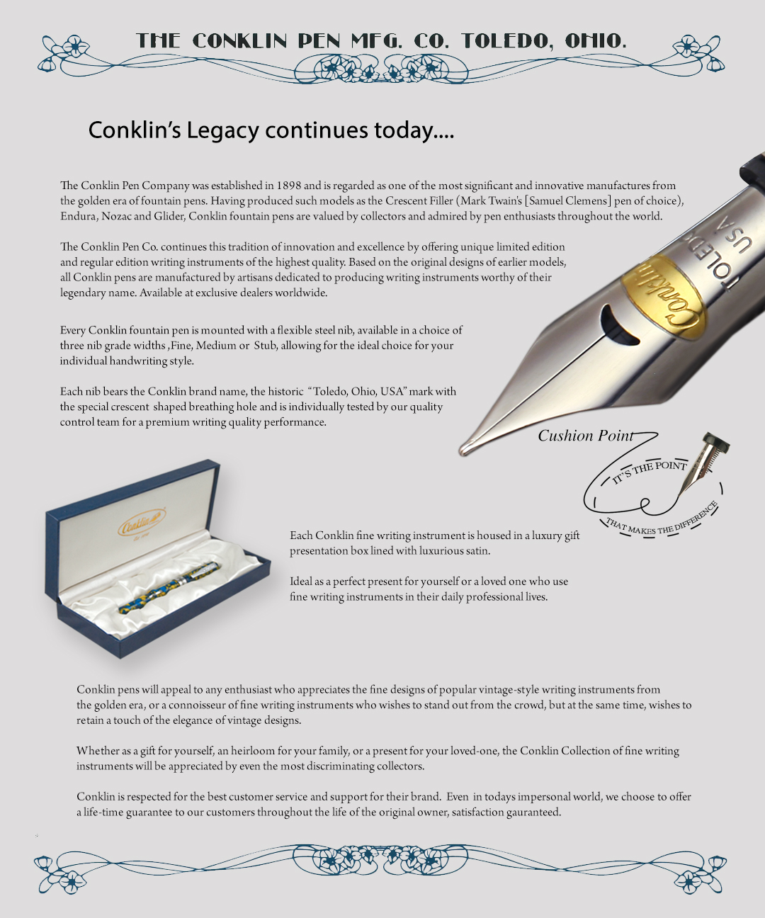 Conklin Legacy Continues Today