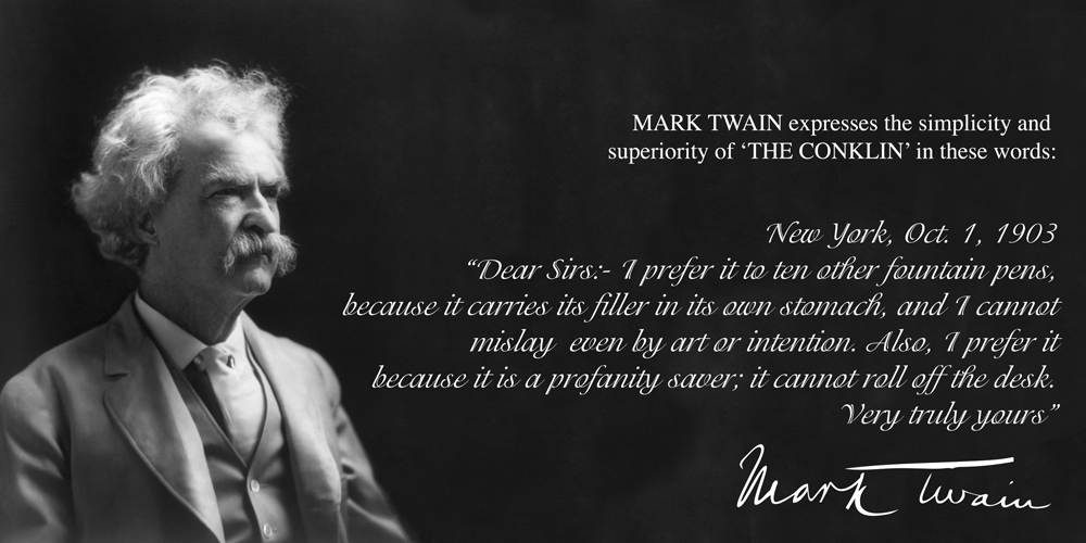 Mark Twain Letter of endorsement 1903